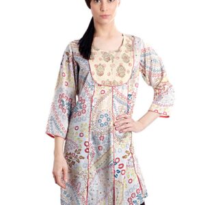 Diva Women Printed Beige Kurta