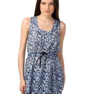 French Connection Women Printed Blue Dress