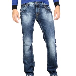 Spykar Men Washed Blue Jeans
