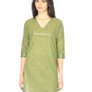 Aurelia Women Solid Green Kurta