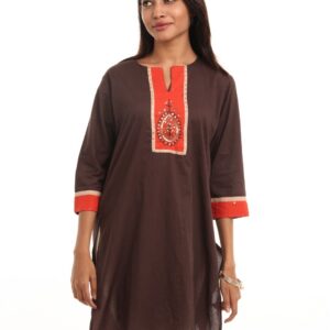 Shree Women Brown Kurta