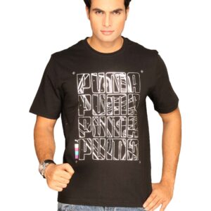 Puma Men's Cbn Logo Black T-Shirt