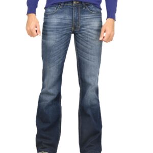Locomotive Men Washed Blue Jeans