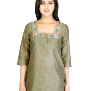 Aurelia Women Olive Kurti