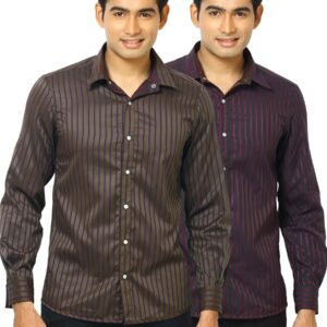 Indigo Nation Men Reversible Bling Pink Shirts