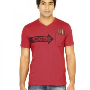 United Colors of Benetton Men Printed Red Tshirts