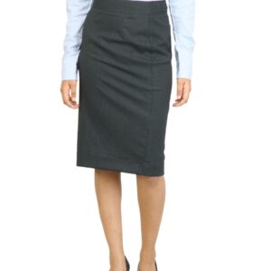 Arrow Woman Solid Grey Skirt