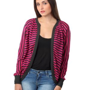 ONLY Women Magenta & Grey Sweater