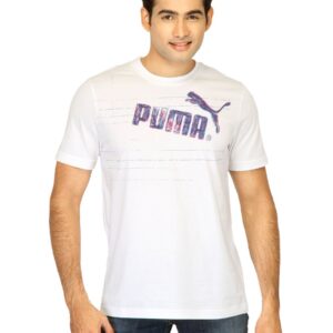 Puma Men Scribble White Tshirts