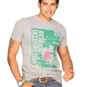UCB Men's Details Grey T-shirt
