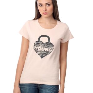 Myntra Women Young Peach T-shirt