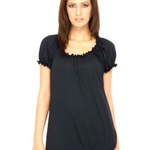 Jealous 21 Women Solid Black Tops