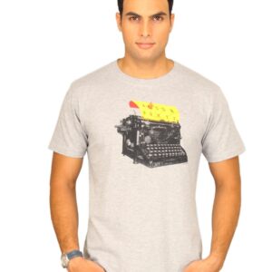 Inkfruit Men's Type Bee Grey Melange T-shirt