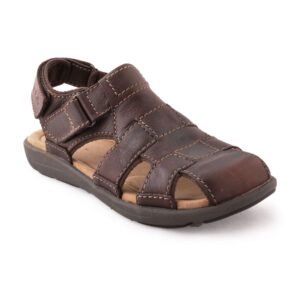 Clarks Men Leather Brown Sandals