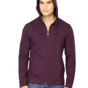 Proline Men Solid Purple Sweatshirt