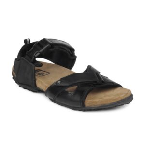 Woodland Men Black Sandals