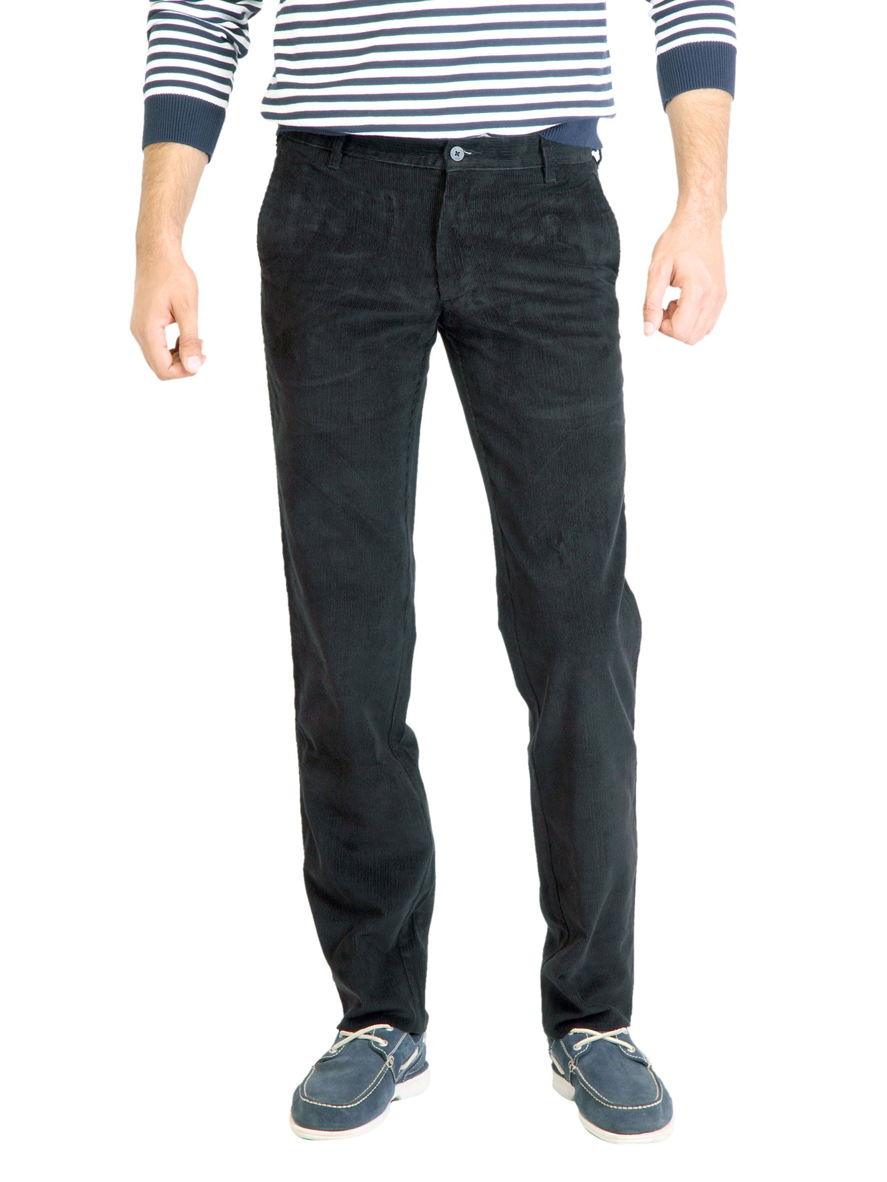 Turtle Solid Men Black Trouser