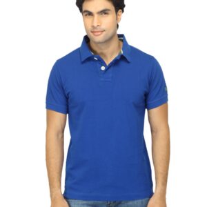 Basics Men Blue T-shirt