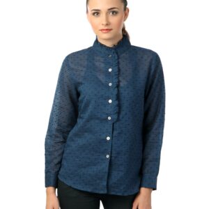 Latin Quarters Women Navy Blue Shirt