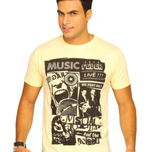 Inkfruit Men's Music Fever Yellow T-shirt