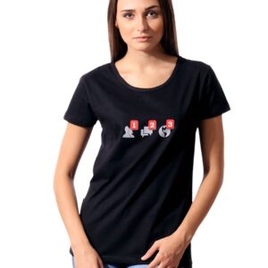 Tantra Women Black Facebook T-shirt