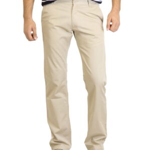 Highlander Men Solid Beige Trouser