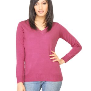 Jealous 21 Women Solid Pink Sweater