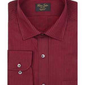 Reid & Taylor Men Red Striped Shirt