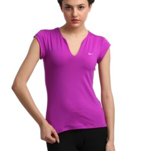 Nike Women Magenta T-shirt