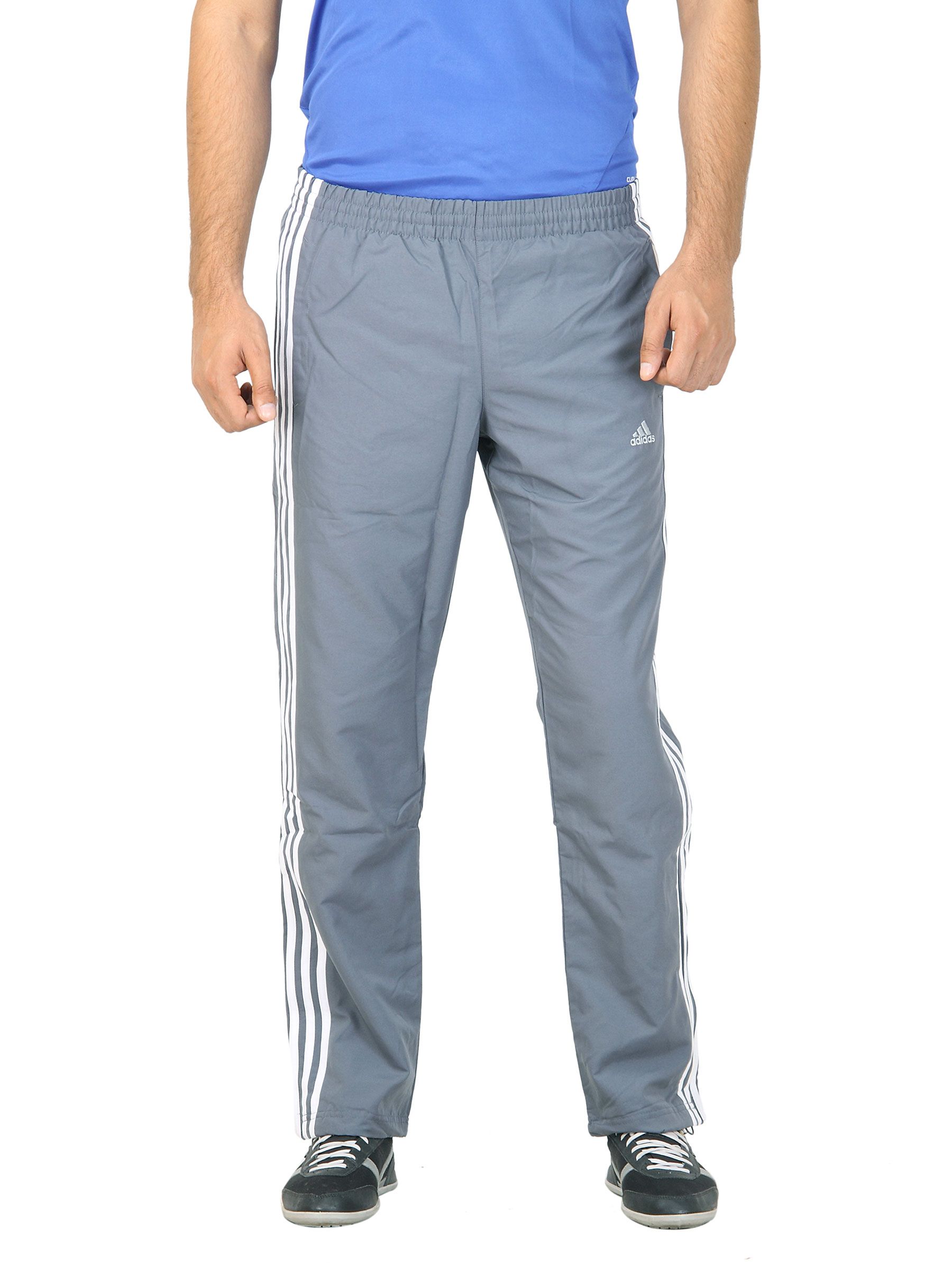 ADIDAS Men Solid Grey Track Pant