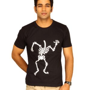 Myntra Men's Creative designs Black T-shirt