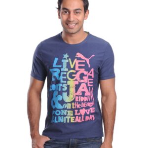 Puma Mens Reggae All Night Blues T-shirt