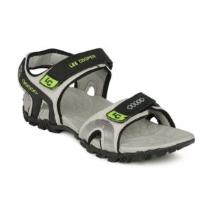 Lee Cooper Men Black & Beige Sandals