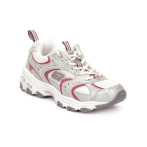 Skechers Women Silver & Pink Sports Shoes