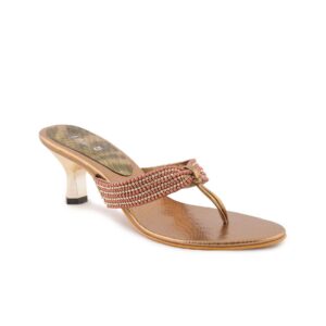 Inc 5 Women Casual Gold Heels