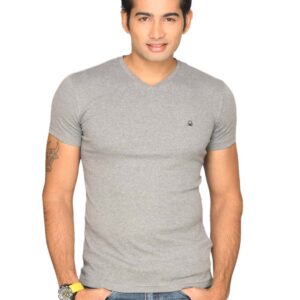 UCB Men's Contrast Logo Grey T-shirt