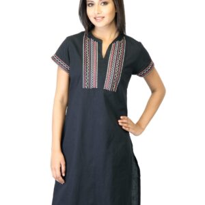 Folklore Women Black  Kurta