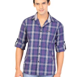 Lee Men Check Purple Shirts