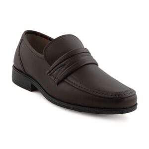 Clarks Men Brown Leather Penny Loafers