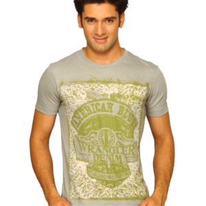 Wrangler Men's Burnt Out Grey T-shirt