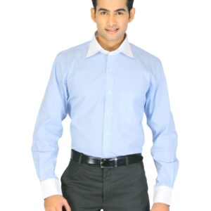 Genesis Blue Striped Formal Shirt