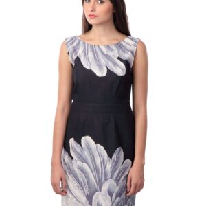 Latin Quarters Women Black Printed Dress