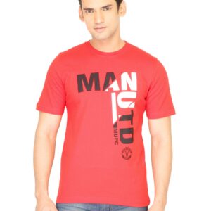 Manchester United Men Printed Red Tshirt