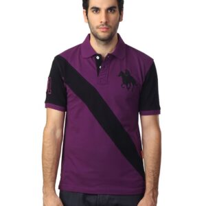 Classic Polo Men Purple T-shirt