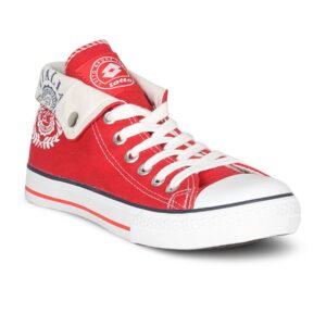 Lotto Unisex Canvas White Red Shoe