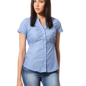 Lee Women Jane Blue Striped Shirt