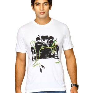 Puma Men's Riddim White Black T-shirt