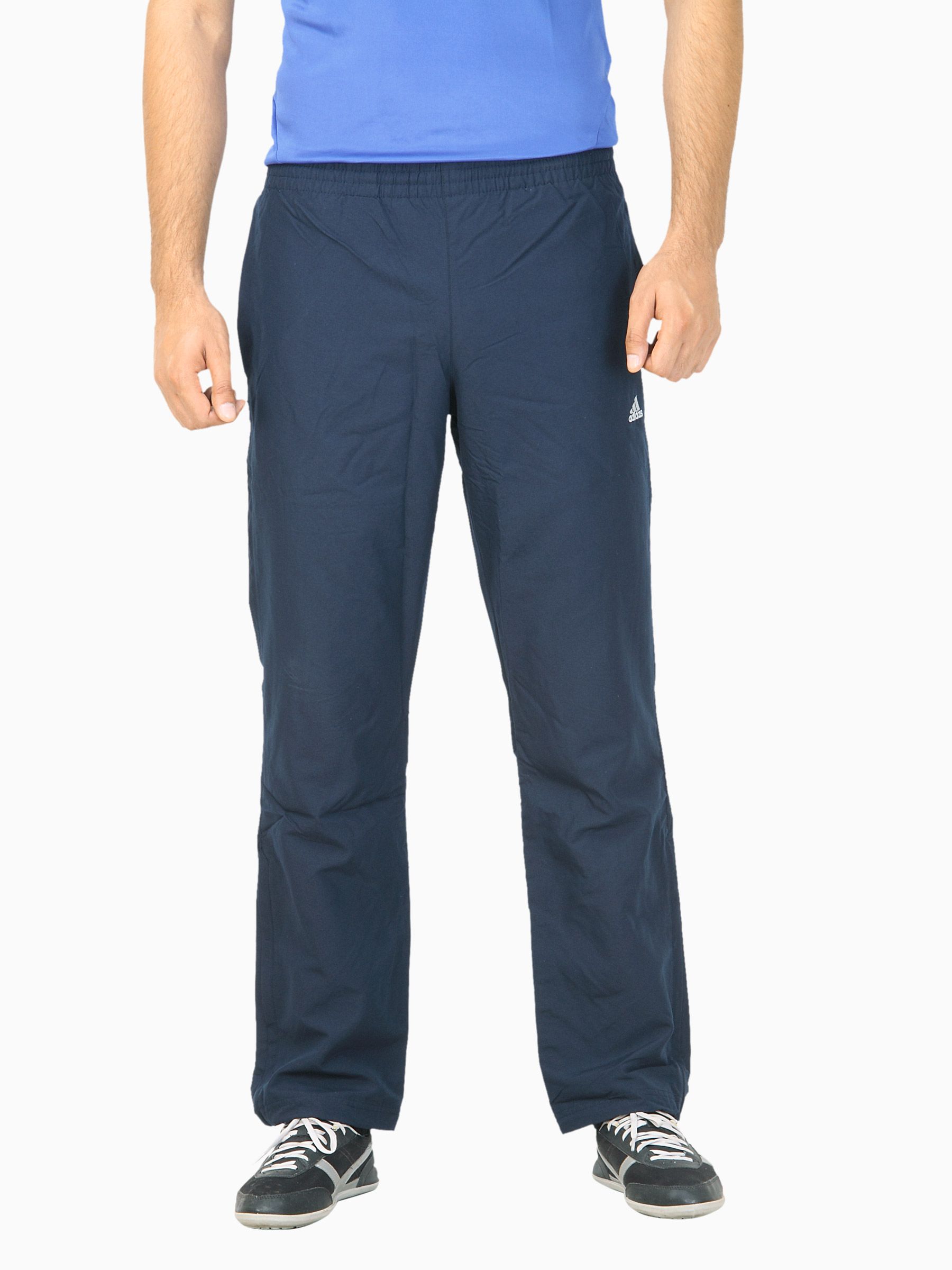 ADIDAS Men Solid Navy Blue Track Pant