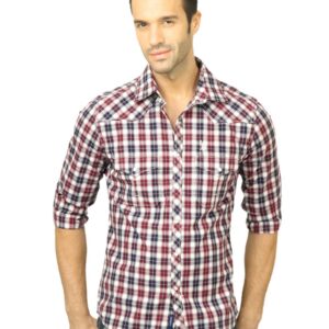 U.S. Polo Assn. Men Check Red Shirt