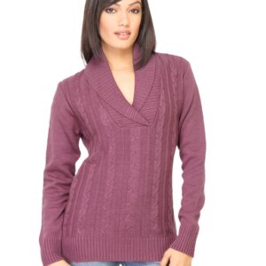 Scullers For Her Women Solid Pink Sweater